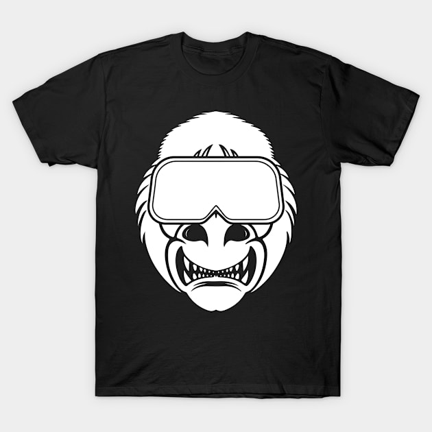 Gorilla VR Virtual Reality Ape Fun Headset T-Shirt by Mellowdellow